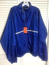 Dunbrook Jacket Windbreaker Mens Sz XL Dark Blue Silver Trim Mesh Lining Pockets - £22.08 GBP