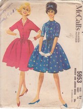 Mc Call's Vintage 1961 Pattern 5953 Size 12 Misses' Dress In 2 Variations Uncut - £3.99 GBP