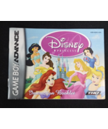 Disney Princess Manual Nintendo Gameboy Advance GBA Game Boy  - $72.60 MXN