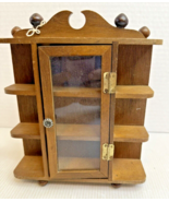VTG Wood Japan Knick Knack Cabinet With Shelves And Door 8.5x7x2” - €20,28 EUR