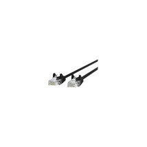 BELKIN - CABLES A3L791-06-BLK-S 6FT CAT5E BLACK PATCH CORD SNAGLESS ROHS - $20.40