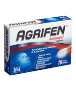 Agrifen~High Quality OTC Adult Relief of Fever &amp; Strong Cold~10 Tablet Box - £16.54 GBP