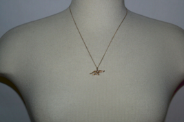 Vintage 10K Fine Gold Chain And 10K Fine Gold Bird Pendant - Italy - £232.65 GBP