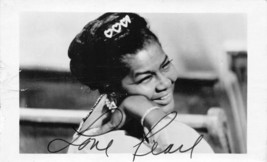 PEARL BAILEY AUTOGRAPHED~REGULAR POSTCARD SIZE PHOTO POSTCARD - £9.65 GBP