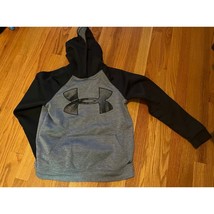 Under Armour Storm 1 Youth Large Hoodie  gray black Excellent Loose Fit - £14.51 GBP