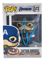 Chris Evans Firmato IN Blu Captain America Endgame Funko Pop #573 Bas Loa - £531.56 GBP