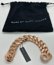 Marc By Marc Jacobs RoseGold Tone Katie Logo Link Bracelet One Size - M3PE530 - £39.51 GBP