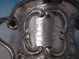 Irish Dublin 1889 Sterling Silver Trophy Champagne Cooler Rugby (#6099) - £2,765.81 GBP