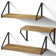 Floating Shelves ,Rustic Shelves Wall Mounted Set Of 3, Wall Storage Shelves For - £27.17 GBP