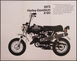1973 Harley-Davidson ORIGINAL X-90 Shortster Trail Brochure 73 Motorcycles - £22.59 GBP