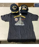 USS New Jersey BB 62 Hat, BB 62 70th Anniversary Hat &amp; Large T-Shirt - €42,64 EUR