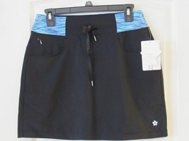 Tuff Athletics Wide Waistband 3 Pocket Skort Black/Blue Women&#39;s Sz XS-S NWT - $267.29 MXN