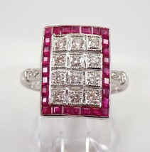 2.00 Ct Princess Cut CZ Pink Sapphire Engagement Ring 14k White Gold Plated - £82.19 GBP