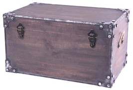12.75 x 14.25 x 23.5 in. Distressed Wooden Vintage Industrial Style Decorative T - £188.05 GBP