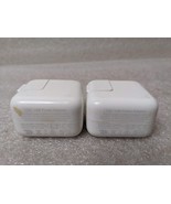 Works 2 x Apple 12W USB Power Adapter Genuine OEM Wall Charger (iPad 2 3 4) - $12.59
