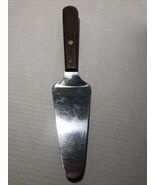 Moss Cutlery Co.NY Stainless Steel Wooden Handle  Cake Server Made In USA - $16.29