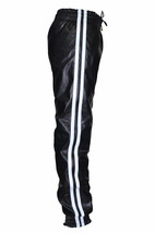 New Men&#39;s leather pants Designer Joggers Running Sports Trousers  Joggin... - $129.99
