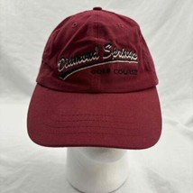 American Dry Goods Diamond Springs Golf Course Cap Burgundy Embroidered ... - £10.95 GBP