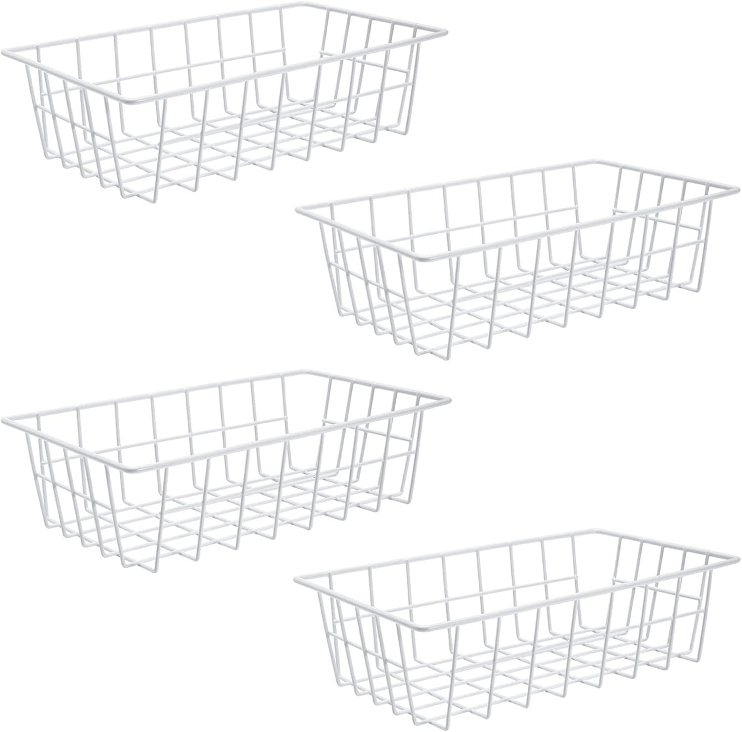 Orgneas Freezer Organizer Bins Metal Wire Storage Baskets For Upright, S... - $41.94