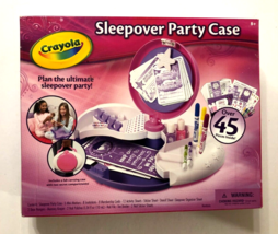 Crayola Sleepover Party Case 071662770099 Organizer Games Kit Girls 2012... - $26.94