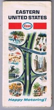 Esso Eastern United States Road Map 1968 Humble Oil - $7.25
