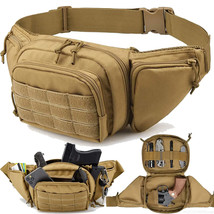 Military Tactical Waist Gun Bag Belt Bumbag Waterproof Nylon Molle EDC F... - £15.79 GBP