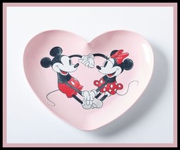 NEW RARE Pottery Barn Kids Disney Mickey and Minnie Mouse Valentines Hea... - £19.22 GBP