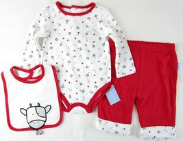 NWT First Impressions Infant&#39;s 3 Pc Cow Farm Tractor Layette Set, 0-3 Mos. - £8.61 GBP