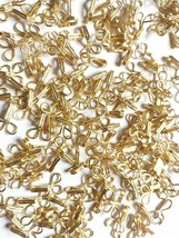 Metal Hook for Blouse Tailoring and Embroidery Gold Hook Gold Color Pack 250Pcs - £12.05 GBP