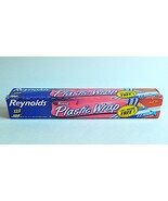 Reynolds Rose Plastic Wrap 125 Sq Ft EZ Slide Pink Cling Wrap 2004 VTG SEALED - $33.45 CAD