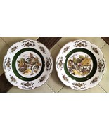 Lot (2) Ironstone ASCOT SERVICE PLATES by WOOD and SONS (England) Villag... - $24.40