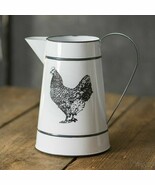 Hen Pitcher in distressed metal - $43.76 CAD