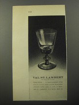 1956 Val St. Lambert State Goblet Advertisement - £14.54 GBP