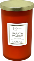 Mainstays 19oz Frosted Jar Scented Candle [Papaya Passion] - £19.40 GBP