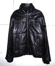 NEW DIRK BIKKEMBERGS Men’s Front &amp; Back Puffer Leather Jacket Made in It... - €334,61 EUR