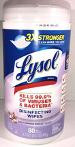 Lysol Wipes Early Morning Breeze Scent-3X Stronger-80 Wipes-Kills 99%-SHIP24H - £6.57 GBP