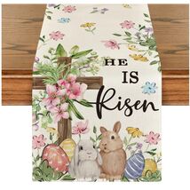 Spring Floral Table Runner 13x72 - Ideal for Easter and Festive Gatherings - $24.70