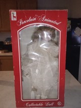 SANTA&#39;S BEST ANIMATED PORCELAIN DOLL 19&quot; 1994 ANIMATED COLLECTABLE - $79.19