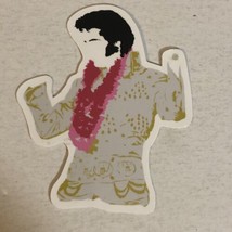 Elvis Presley Sticker Elvis In White Jumpsuit - £1.57 GBP