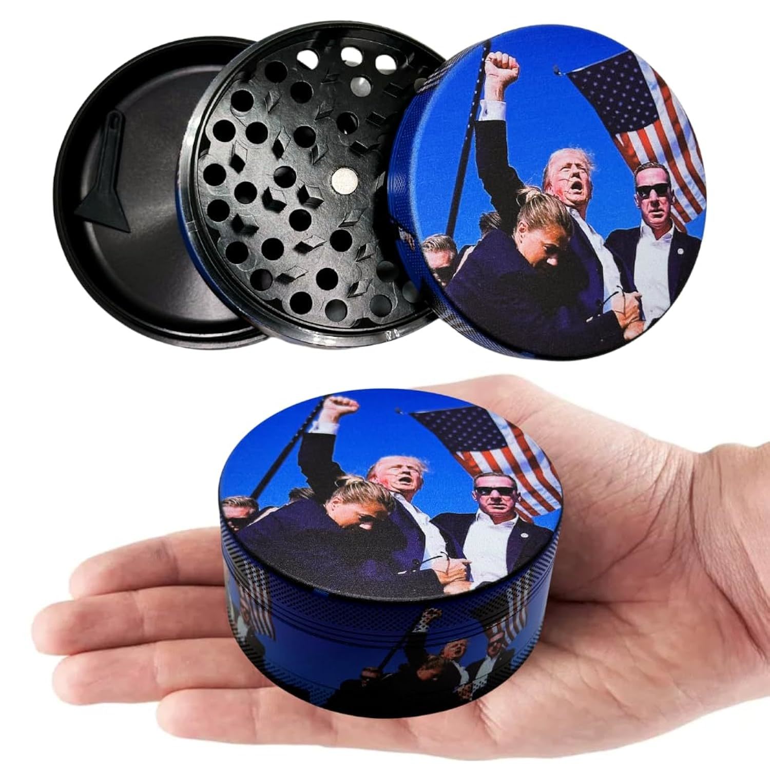 3 Inch Herb And Spice Grinder For Home, Kitchen And When Traveling. Custom Print