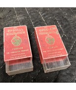 2 Vintage Plastic Special Excelsior Needle Boxes Empty - £8.64 GBP