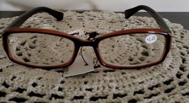 CHEETAH EYEWEAR ~ +2.25 ~ Reading Glasses ~ Brown Acrylic Frames ~ O10 - £11.76 GBP