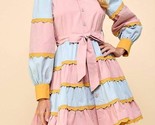 Tcec Striped Scallop Dress Size L - $72.27