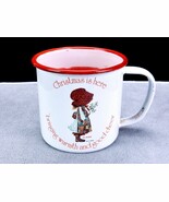 Holly Hobbie Christmas Candle, Hollyberry Scented, Vintage Metal Cup, Un... - €12,62 EUR