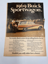 Vintage Rare 1969 Buick GM Sportwagon Original Magazine Print Ad - $12.85