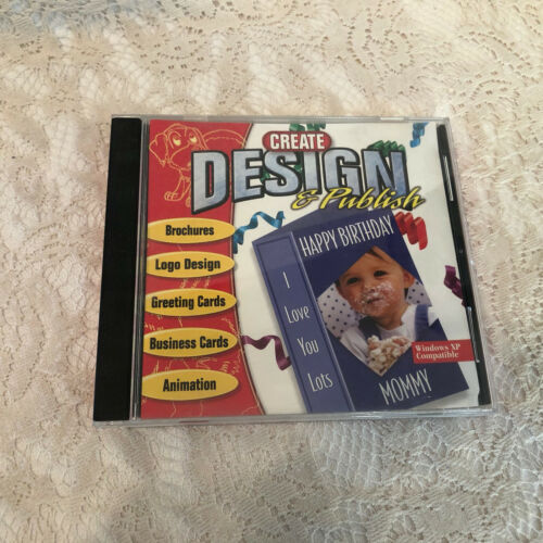 Create Design & Publish  CD-ROM  Windows 98/XP  - $9.88