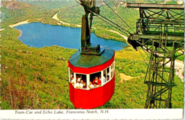 Postcard New Hampshire Cannon Mts. Franconia Notch Tram-Car Echo Lake 6 x 4 Ins. - £4.60 GBP