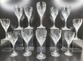 12 Pc Lenox Debut Platinum (6) Water Goblets (6) Wine Glasses Set Silver Rim Lot - £157.64 GBP