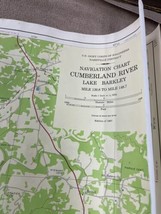 22x34 -1967 Navigational Chart Cumberland River Lake Barkley Mile 139.8-... - $9.41