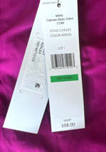 Carmen Marc Valvo Ruched Bikini Bottoms Size: Large - Azalea Retail $58.00 - $15.35